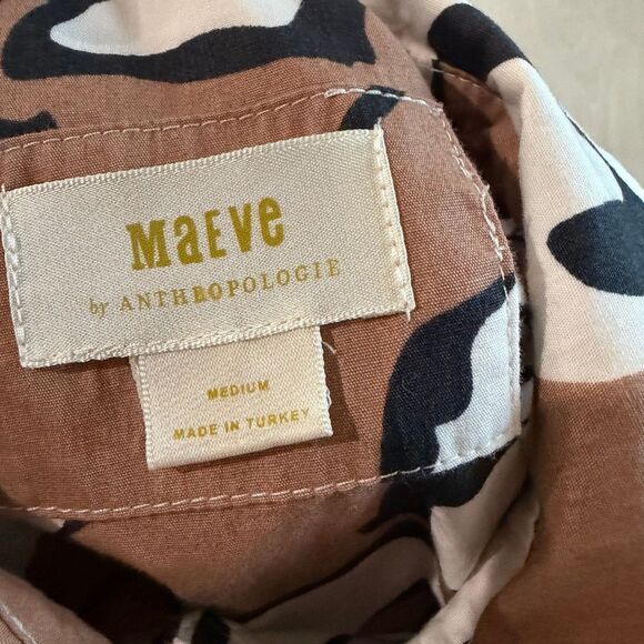 Anthropologie The Soren Long-Sleeve Shirt Dress by Maeve Size M - Picture 6 of 12